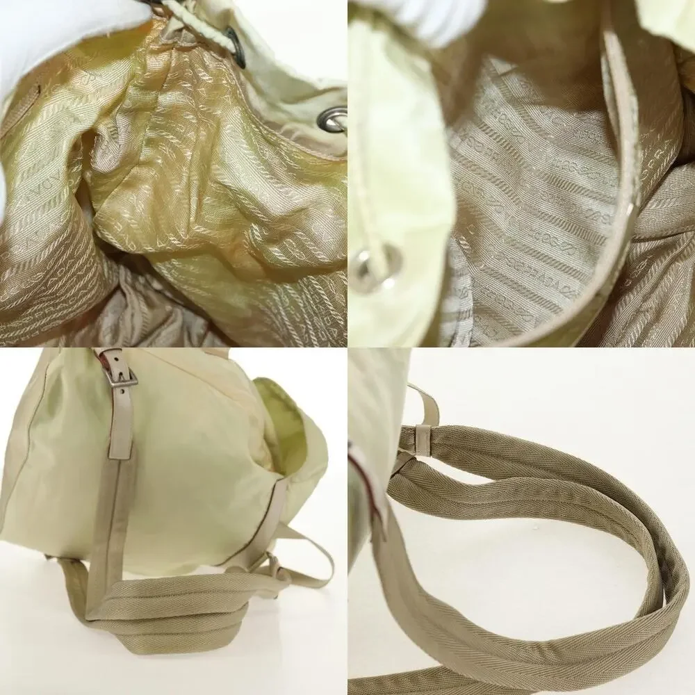 Prada Nylon Backpack Beige